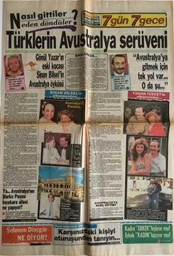 Picture of 7 Gün 7 Gece Gazetesi - 22-29- Aralık 1987 - (Doğum Günü)
