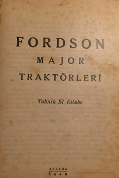 Picture of Fordson Major Traktörleri Teknik El Kitabı
