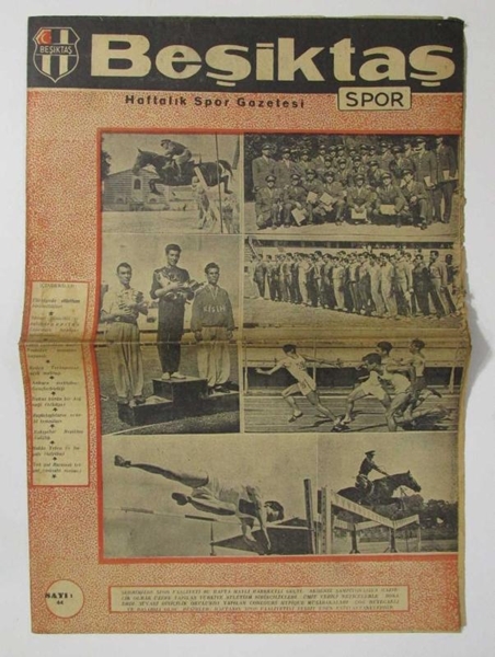 Picture of Beşiktaş Spor Gazetesi - Sene.1, Sayı.44, 1949 - Türkiye Atletizm Birincilikleri, Hakkı Yeten Hayatı