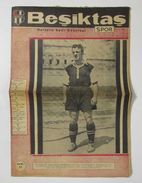 Picture of Beşiktaş Spor Gazetesi - Sene.1, Sayı.41, 1949 - Ankara Yenişehir Lisesi Takımı, Hakkı Yeten Hayatı