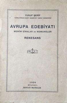 Avrupa Edebiyatı - Mühim Simalar ve Nümuneler / Renesans resmi