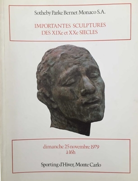 Sotheby Parke Bernet Monaco S.A - Importantes Sculptures Des XIXe et XXe Siecles - Novembre 1979 (Ondokuzuncu ve Yirminci Yüzyıldan Önemli Heykeller) resmi