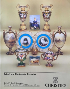 Picture of Christie's South Kensington - British and Continental Ceramics - November 1994 (İngiliz ve Kıta Seramikleri)