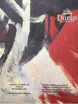 Duran Subastas de Arte / Subasta Numero 344 Tomo II - Diciembre 1999 (Müzayede Numarası 344 Cilt II) resmi