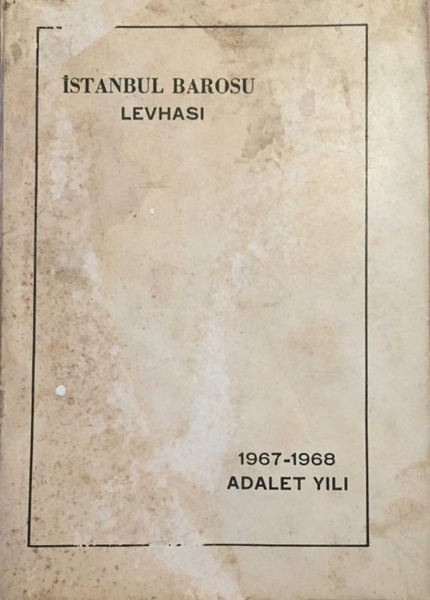 Picture of İstanbul Barosu Levhası: 1967-1968 Adalet Yılı