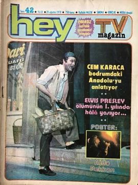 Hey Dergisi: Sayı: 42 / 28 Ağustos 1978 (Elvis Presley Ölümünün I. Yılında Hala Yaşıyor - Ajda Pekkan) resmi