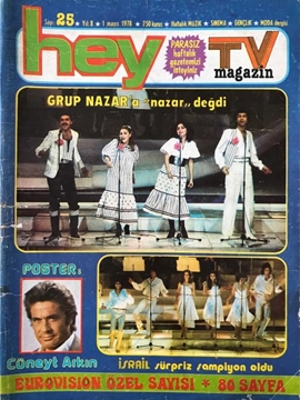 Hey Dergisi: Sayı: 25 / 1 Mayıs 1978 (Grup Nazar'a Nazar Değdi - İsrail Sürpriz Şampiyon Oldu) resmi