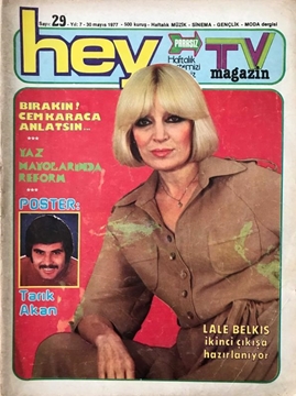 Hey Dergisi: Sayı: 29 / 30 Mayıs 1977 (Lale Belkıs İkinci Çıkışa Hazırlanıyor - Bırakın! Cem Karaca Anlatsın) resmi