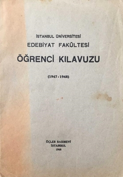 İstanbul Üniversitesi Edebiyat Fakültesi Öğrenci Kılavuzu (1947-1948) resmi