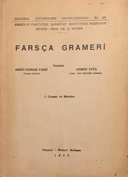 Farsça Grameri I. Gramer ve Metinler resmi