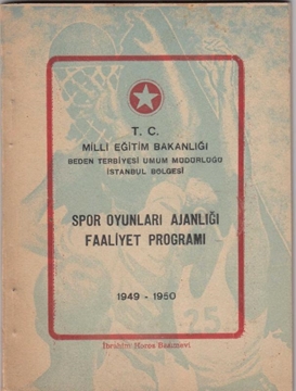 Picture of Spor Oyunları Ajanlığı Faaliyet Programı 1949 - 1950 - Basketbol, Eltopu, Voleybol Müsabaka Programları