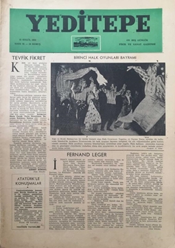 Yeditepe On Beş Günlük Sanat Gazetesi: Sayı 91 / 15 Eylül 1955 (Atatürk'le Konuşmalar - Fernand Leger) resmi