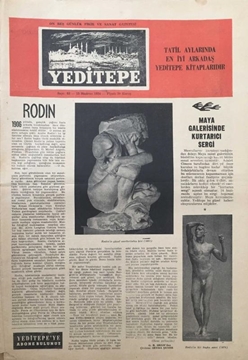 Yeditepe On Beş Günlük Sanat Gazetesi: Sayı 63 / 15 Haziran 1954 (Maya Galerisinde Kurtarıcı Sergi - Rodin) resmi