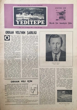 Yeditepe On Beş Günlük Sanat Gazetesi: Sayı 49 / 15 Kasım 1953 (Orhan Veli'nin Şairliği - Orhan Veli İçin) resmi