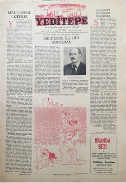 Picture of Yeditepe On Beş Günlük Sanat Gazetesi: Sayı 18 / 1 Ağustos 1952 (İstanbul Şehir Tiyatroları Baş Rejisörü Meinecke ile Bir Konuşma)