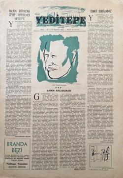 Picture of Yeditepe On Beş Günlük Sanat Gazetesi: Sayı 15 / 15 Haziran 1952 (Halkın İhtiyacına Cevap Verebilmek Meselesi - Tenkit Buhranımız)