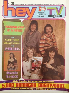 Hey Tv Magazin Dergisi: Sayı: 31 / 13 Haziran 1977 (Brotherhood Of Man Hey ile Dertleşti - Mehmet Taneri Olimpiyat Birincisi) resmi