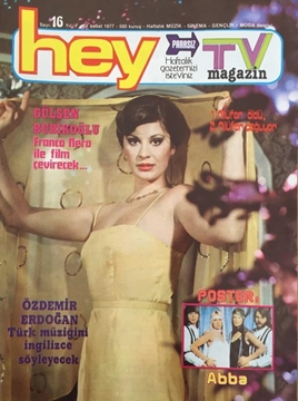 Picture of Hey Tv Magazin Dergisi: Sayı: 16 / 28 Şubat 1977 (Gülşen Bubikoğlu Franco Nero ile Film Çevirecek - Özdemir Erdoğan Türk Müziğini İngilizce Söyleycek)