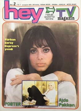 Picture of Hey Tv Magazin Dergisi: Sayı: 2 / 22 Kasım 1976 (Türkan Şoray Deprem'i Yendi - Metin Ersoy Düşlerindeki Adamla Tanıştı)