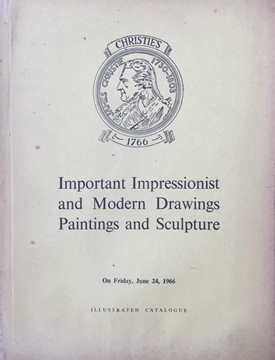 Christie's - Important Impressionist and Modern Drawings Paintings and Sculpture - London / June 1966 (Önemli Empresyonist ve Modern Çizimler Resim ve Heykel / Haziran 1966) resmi