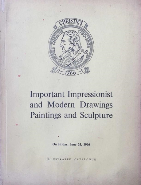 Picture of Christie's - Important Impressionist and Modern Drawings Paintings and Sculpture - London / June 1966 (Önemli Empresyonist ve Modern Çizimler Resim ve Heykel / Haziran 1966)