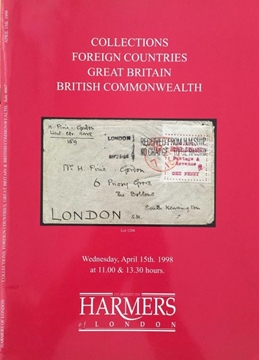 Harmers of London: Collections Foreign Countries Great Britain British Commonwealth / April 1998 (Koleksiyonlar Yabancı Ülkeler Büyük Britanya İngiliz Milletler Topluluğu) resmi