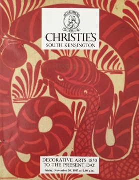Christie's South Kensington: Decorative Arts 1850 To The Present Day / November 1987 (Dekoratif Sanatlar 1850'den Günümüze / Kasım 1987) resmi