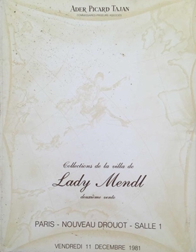 Ader Picard Tajan: Collections de La Villa de Lady Mendl Deuxieme Vente / Decembre 1981 (Lady Mendl Villası Koleksiyonları İkinci Satış / Aralık 1981) resmi