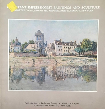 Sotheby Parke Bernet Inc: Important Impressionist and Modern Paintings and Sculpture / March 1976 (Önemli Empresyonist ve Modern Resim ve Heykel / Mart 1976) resmi