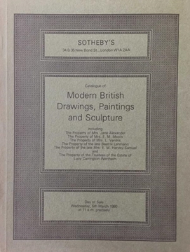 Sotheby's London: Catalogue of Modern British Drawings, Paintings and Sculpture / March 1980 (Modern İngilz Çizmleri,Tabloları ve Heykelleri Katoloğu) resmi