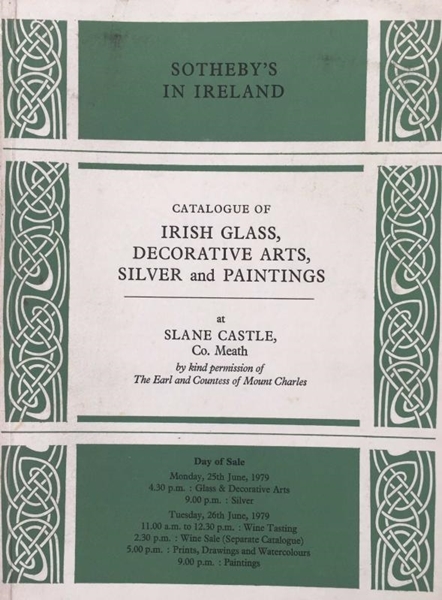 Picture of Sotheby's In Ireland: Catalogue of Irish Glass, Decorative Arts,Silver and Paintings / June 1979 (İrlanda Cam, Dekoratif Sanatlar, Gümüş ve Tablolar Kataloğu / Haziran 1979)