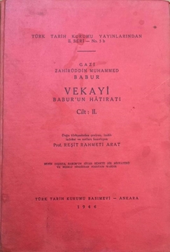 Picture of Vekayi: Babur'un Hâtıratı - Cilt: II