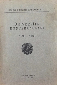 Üniversite Konferansları 1938-1939 resmi
