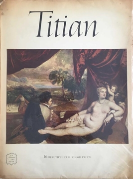 Titian: 16 Beautiful Full Color Prints Art Book 1955 resmi
