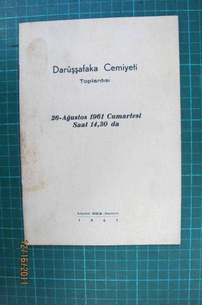 Picture of Darüşafaka Cemiyete toplantısı 26/8/1961