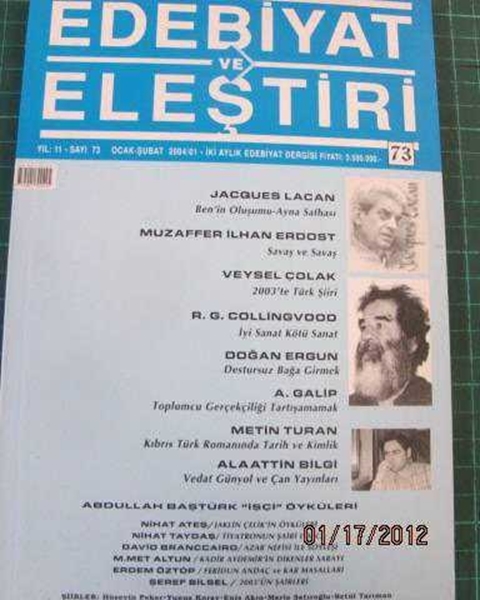 Picture of edebiyat ve eleştiri yıl:11 sayı:73ocak/şubat