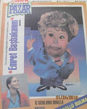 Picture of GAZETE PAZAR yıl:1 sayı:17 29 ocak 1989 hürriyet