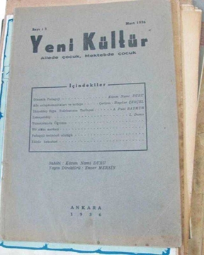 Yeni Kültür sayı 3 kazım nabi duru 1936 resmi