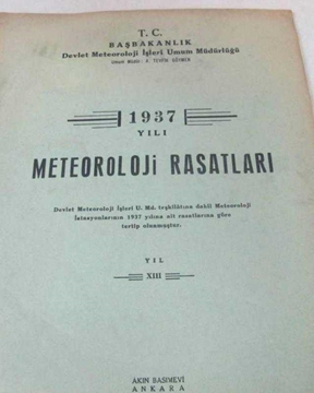 Picture of 1937 yılı meteoroloji rasatları Tevfik GÖYMEN