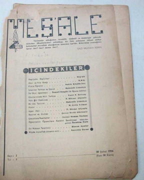 zonguldak meşale dergisi yıl 1 sayı1 1954 resmi