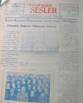 zonguldak ortaokuldan sesler yıl 1 sayı 5 1959 resmi