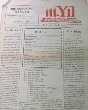 zonguldak ortaokuldan sesler yıl 16 mart 1959 resmi