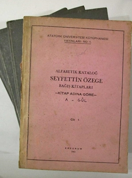 Picture of Seyfettin Özege Bağış Kitapları Kataloğu 4 Cilt Takım + Cilt 5 ve 6 Ek Katalog