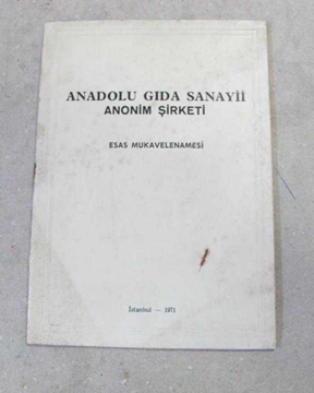 Picture of Anadolu Gıda Sanayi Anonim Şirketi Mukavelenamesi
