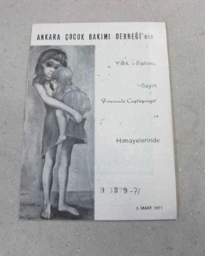 Ankara Çocuk Bakım Derneği yıllık balo 1971 resmi