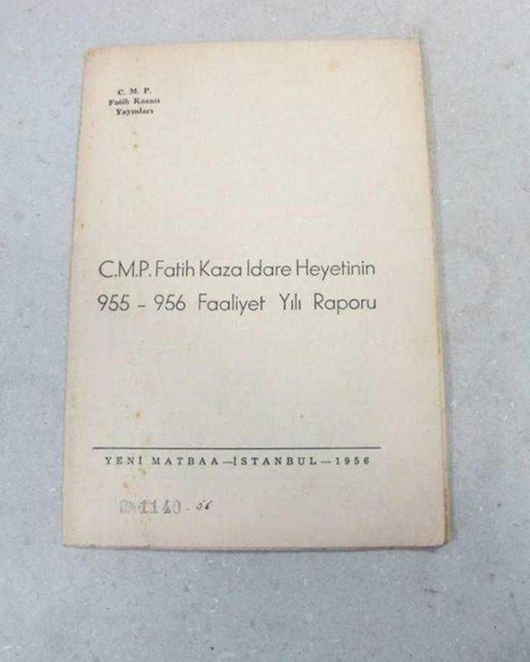 Picture of C.M.P Fatih Kaza İdare Heyetinin 1955 Faliyet