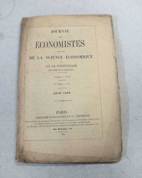 journal des economistes 1885 sayı 90 nadir resmi