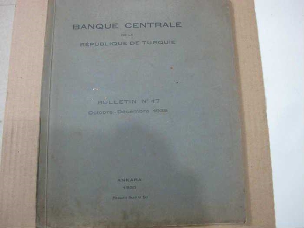 Picture of BANQUE CENTRALE 1935 merkez bankası bülteni n 17
