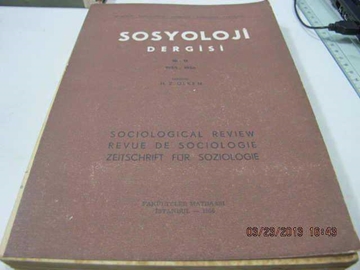 SOSYOLOJİ DERGİSİ 1956 İSTANBUL H.Z.ÜLKEN resmi