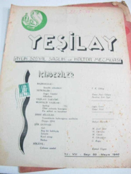 Picture of YEŞİLAY  aylık sağlık mecmuası  sayı 89-1940
